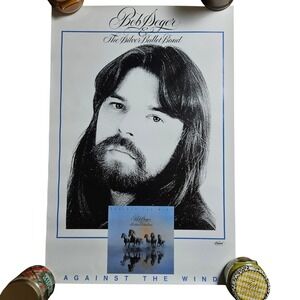Bob‎ Seger & The Silver Bullet Band Against The Wind 1980 Promo Poster 20x30